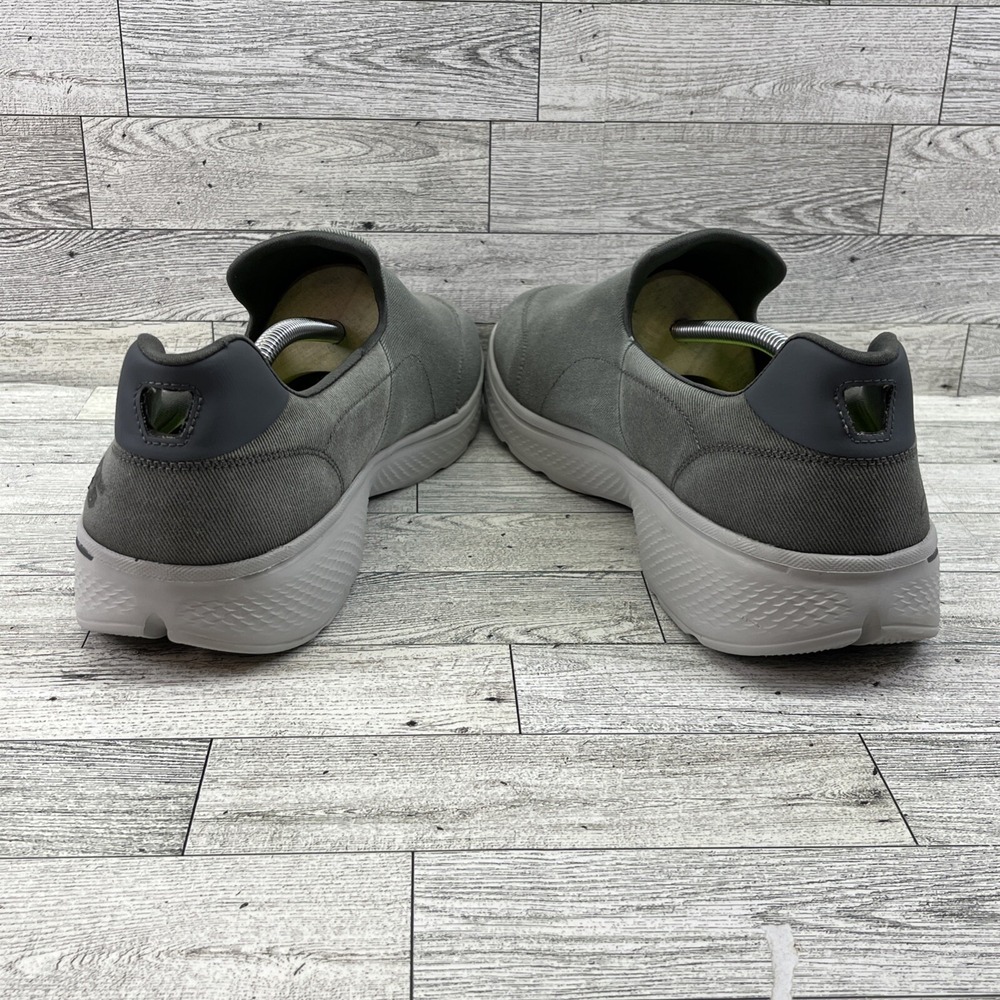 Skechers GoWalk 4 Gray Athletic Walking Slip On Sneaker Shoes 54153 Men Size 13 - Picture 6 of 10